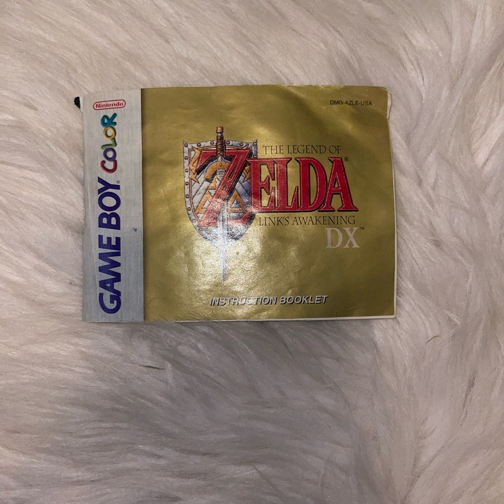 Nintendo Game Boy Color The Legend Of Zelda Links Awakening DX Instruction Book